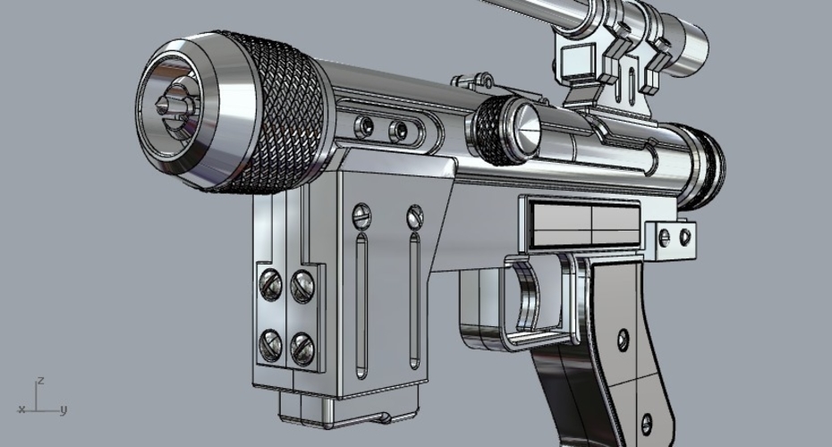 Lando Calrissian SE14R Blaster 3D Print 295541