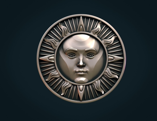 Sun Pendant 3D Print 295578