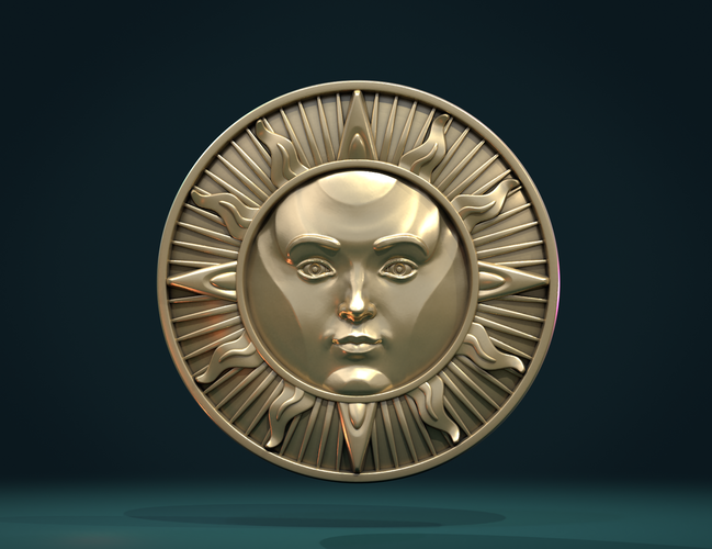 Sun Pendant 3D Print 295579