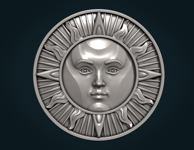 Sun Pendant 3D Print 295591