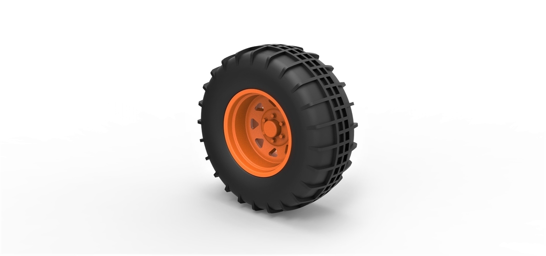 Diecast Rear wheel for Dune Buggy 5 3D Print 295622