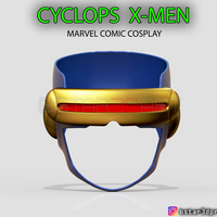 Small Cyclops X-Men Helmet - Marvel Comic cosplay 3D print model 3D Printing 295637