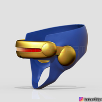 Cyclops X-Men Helmet - Marvel Comic cosplay 3D print model - Thumbnail 2