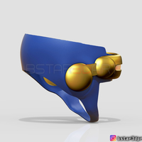 Cyclops X-Men Helmet - Marvel Comic cosplay 3D print model - Thumbnail 4