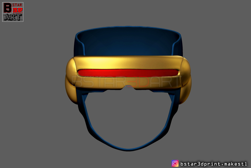 Cyclops X-Men Helmet - Marvel Comic cosplay 3D print model - Pinshape