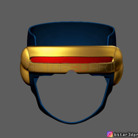 Cyclops X-Men Helmet - Marvel Comic cosplay 3D print model - Thumbnail 5