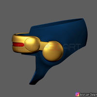 Cyclops X-Men Helmet - Marvel Comic cosplay 3D print model - Thumbnail 7