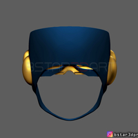 Cyclops X-Men Helmet - Marvel Comic cosplay 3D print model - Thumbnail 9