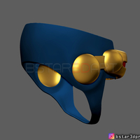 Cyclops X-Men Helmet - Marvel Comic cosplay 3D print model - Thumbnail 10