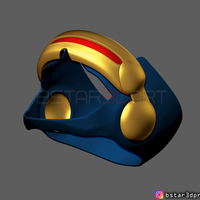 Cyclops X-Men Helmet - Marvel Comic cosplay 3D print model - Thumbnail 12