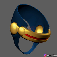 Cyclops X-Men Helmet - Marvel Comic cosplay 3D print model - Thumbnail 13