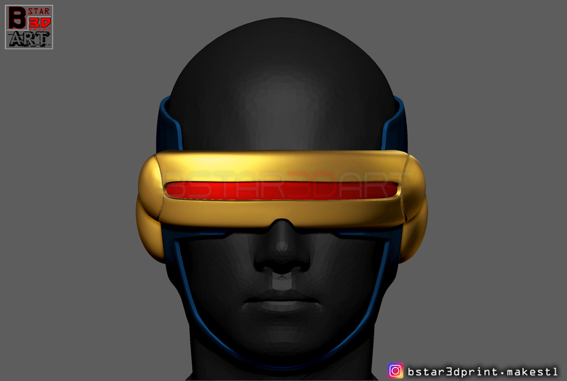 Cyclops X-Men Helmet - Marvel Comic cosplay 3D print model - Pinshape