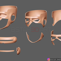 Cyclops X-Men Helmet - Marvel Comic cosplay 3D print model - Thumbnail 23