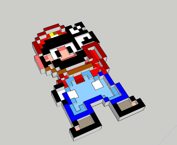 16-bit Mario (Super Mario World 1990) 3D Print 295687