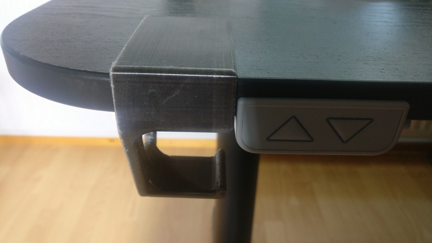 Headphone Holder Under Table Model  3D Print 295707