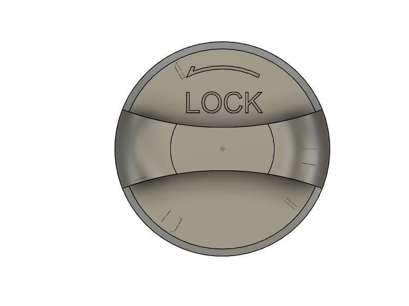 3M Mask Airhole cover nut