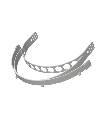 Covid-19 Faceshield (A4 Clear-sheet compatible headband) 3D Print 295741