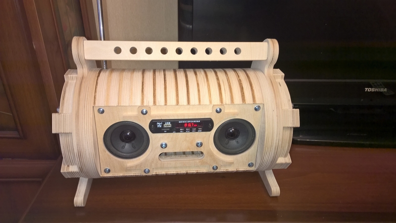 Wood BoomBox for child