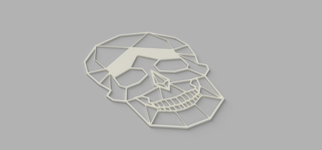 Skull Voronoi 3D Print 295842