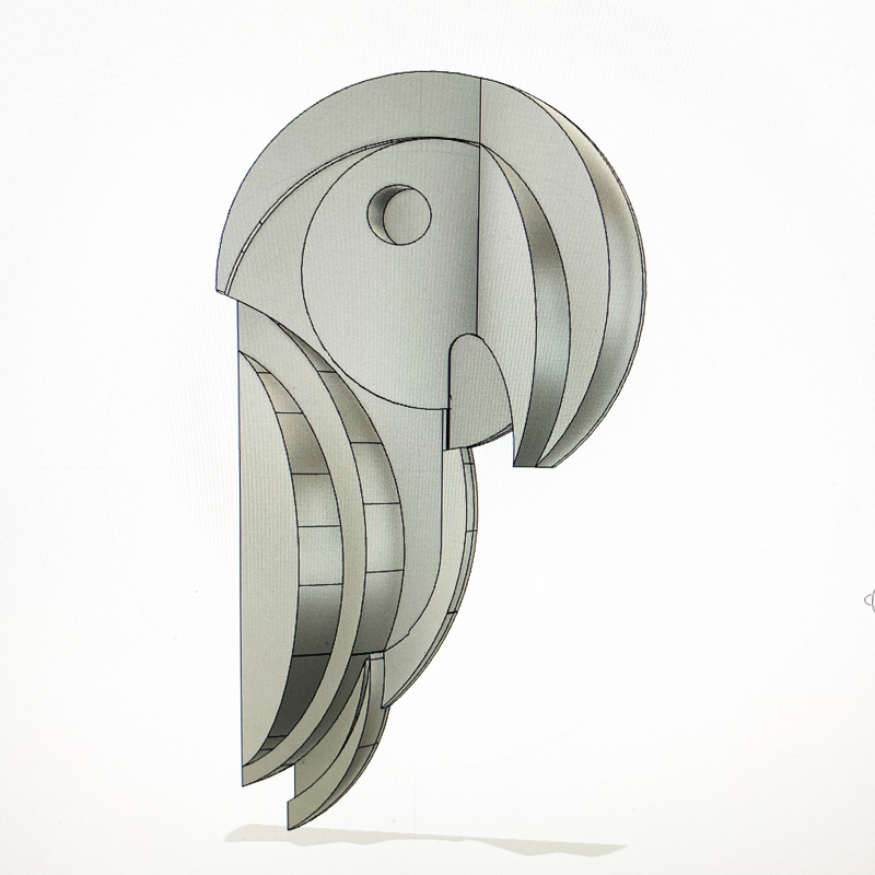 Brooch Parrot