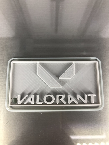 3D Printed Valorant keychain by IdeaLab | Pinshape
