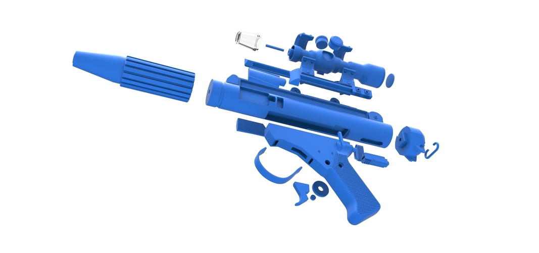 Blaster pistol DH-17 from Star Wars 3D Print 296065