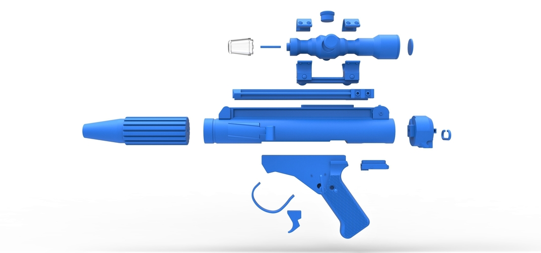 Blaster pistol DH-17 from Star Wars 3D Print 296068