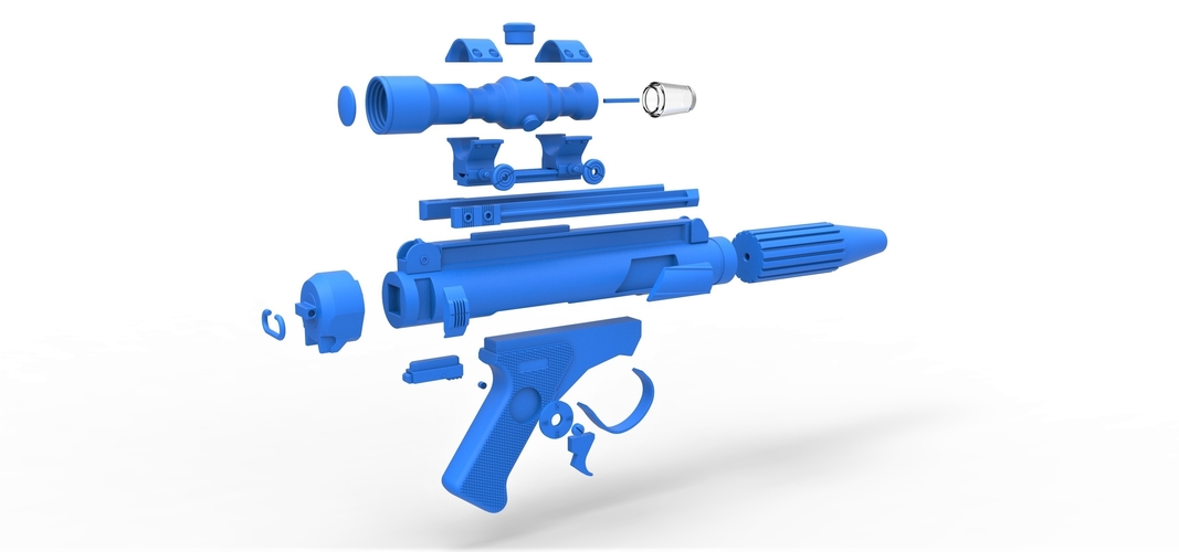 Blaster pistol DH-17 from Star Wars 3D Print 296072