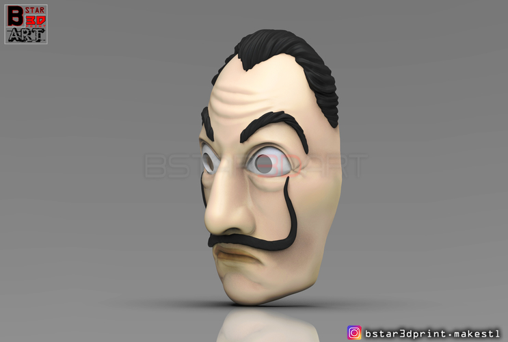 Money Heist Mask - La Casa de Papel Season 4 - Mask for Cosplay  3D Print 296082