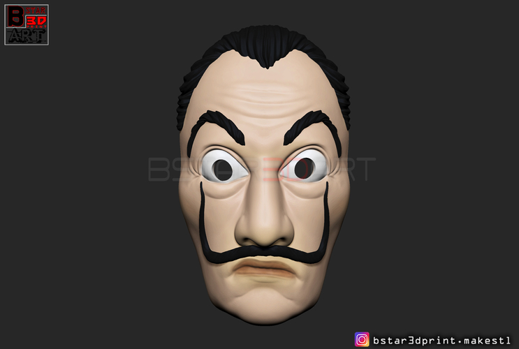 Money Heist Mask - La Casa de Papel Season 4 - Mask for Cosplay  3D Print 296085