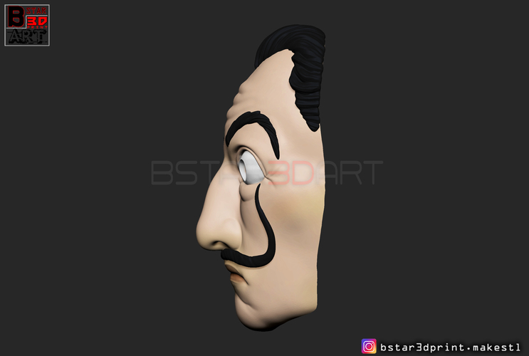 Money Heist Mask - La Casa de Papel Season 4 - Mask for Cosplay  3D Print 296087