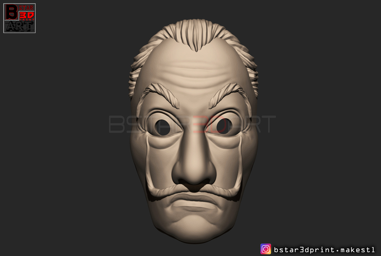 Money Heist Mask - La Casa de Papel Season 4 - Mask for Cosplay  3D Print 296090