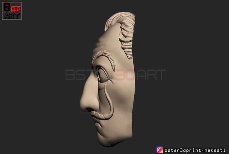 Money Heist Mask - La Casa de Papel Season 4 - Mask for Cosplay  3D Print 296092