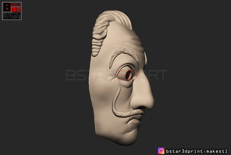 Money Heist Mask - La Casa de Papel Season 4 - Mask for Cosplay  3D Print 296094