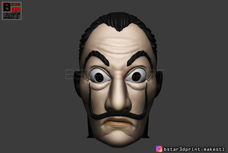 Money Heist Mask - La Casa de Papel Season 4 - Mask for Cosplay  3D Print 296095