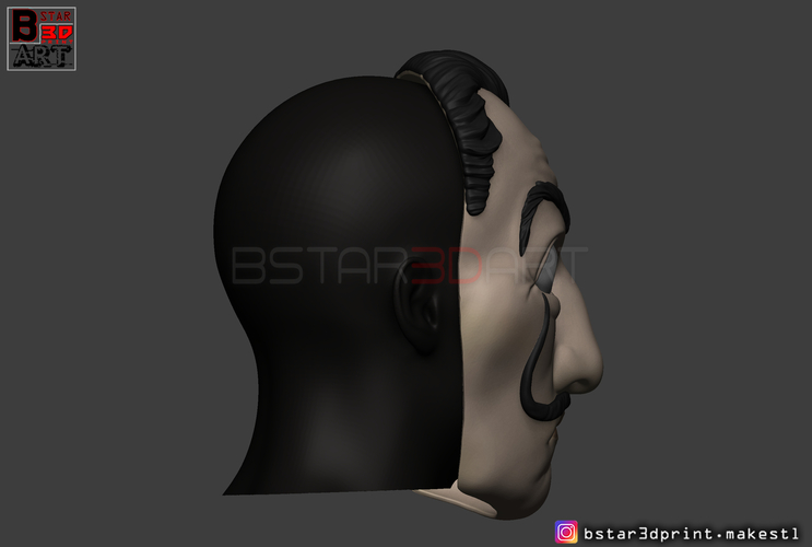 Money Heist Mask - La Casa de Papel Season 4 - Mask for Cosplay  3D Print 296097
