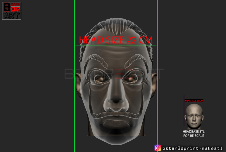Money Heist Mask - La Casa de Papel Season 4 - Mask for Cosplay  3D Print 296098