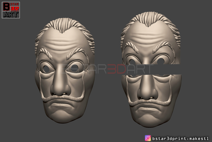 Money Heist Mask - La Casa de Papel Season 4 - Mask for Cosplay  3D Print 296100