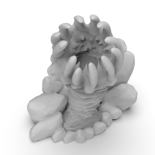 Rock Worm (28mm) 3D Print 296140