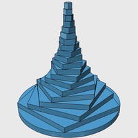 Ascending Pentagon Fractal Tower - Thumbnail 2