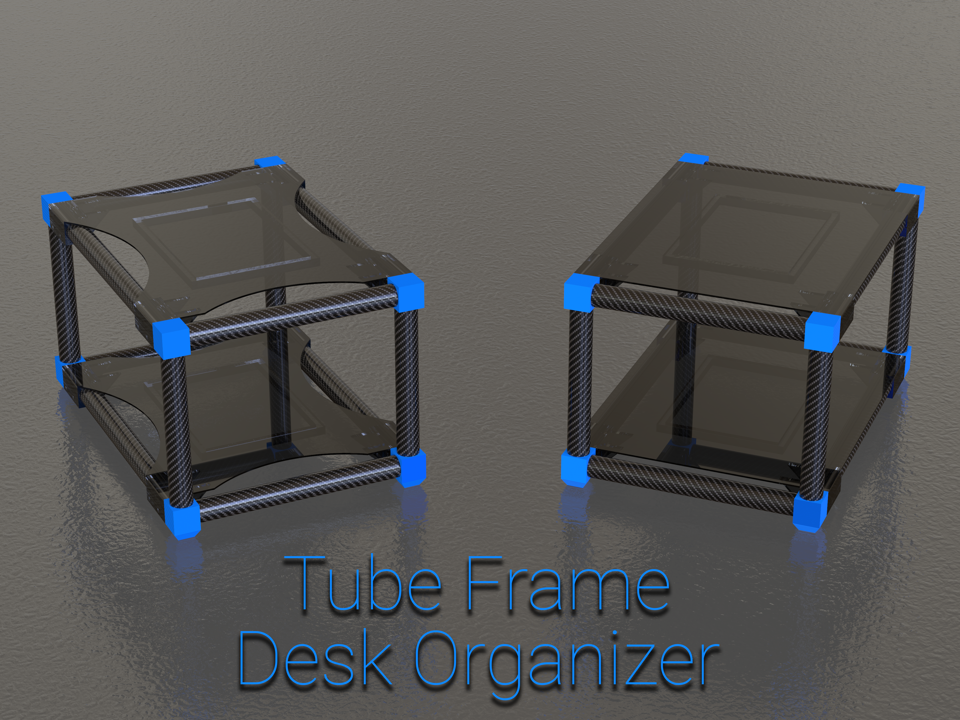 3d Printed Tube Frame Desk Organizer Stand By The3designer Pinshape