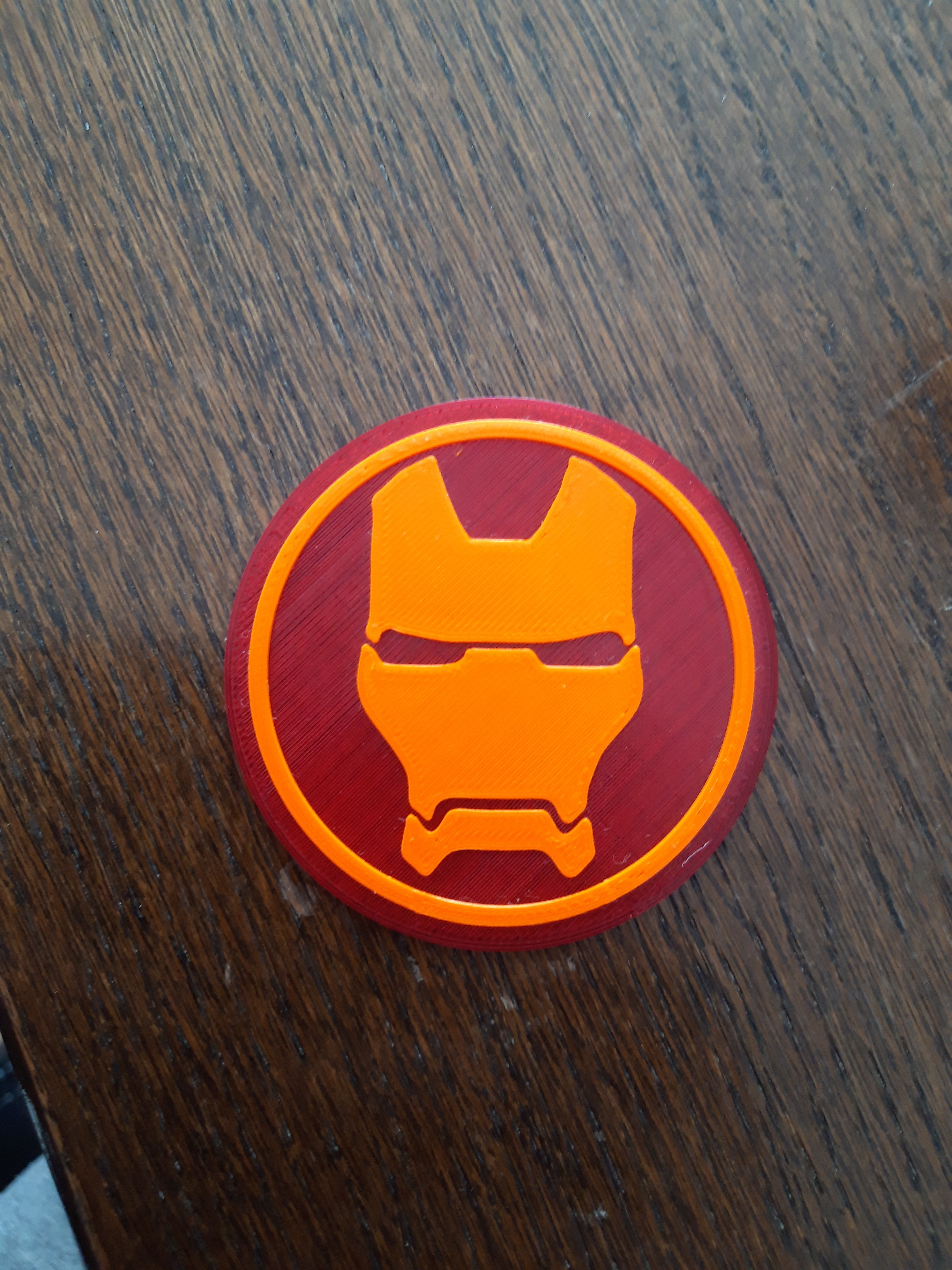 3d printed iron man tabel top glass holder two color by socco321 pinshape