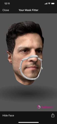 Bellus3D Face Mask Fitter 3D Print 296455