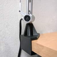 Small Lamp Corner Mounting Desk Bracket 3D Printing 296532