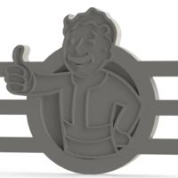 Small Fallout Badge Set 3D Printing 29704