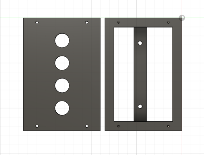 4x 16mm button cornermount 3D Print 297198