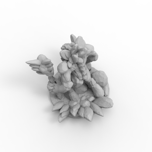 Stone Golem (28mm) 3D Print 297207