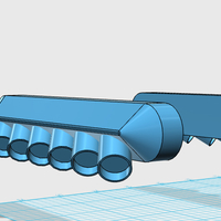 Small P51 exhaust pipe 3D Printing 298205