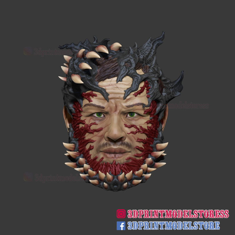 The Spider Man Venom Mask Cosplay Helmet STL 3D print model
