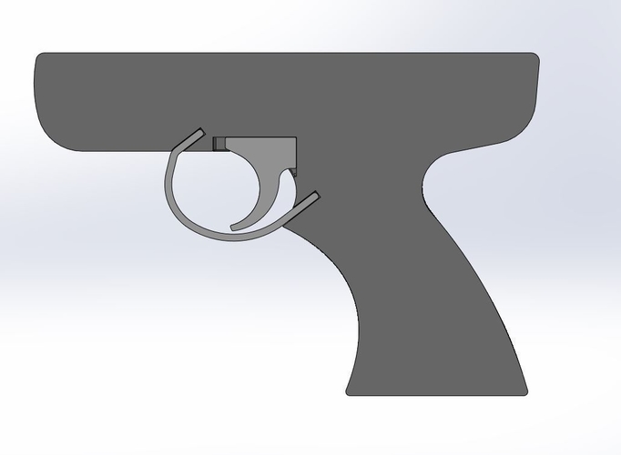 Handle for cosplay blaster pistol 4 3D Print 298878